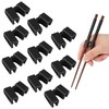 Yeesabella 10 Pieces Reusable Chopsticks Helpers Easy Chopstick Trainers Training