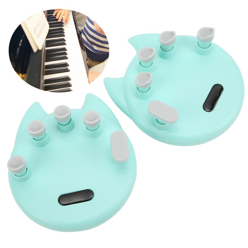 2Pcs Piano Finger Trainer Training Hand Grip Pressing Exerciser Tool