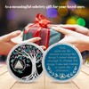 CHURYUML 24 Hours Sobriety Coin Tree of Life Sobriety Chip