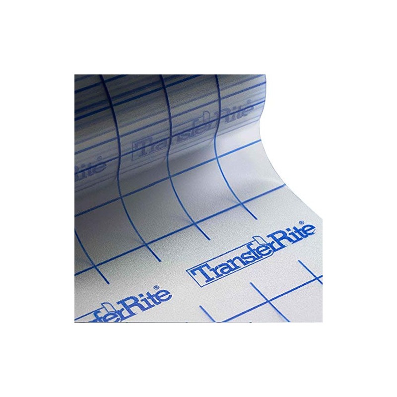 TransferRite Ultra Clear Medium Tack Transfer/Application Tape w/Grid, 12" x