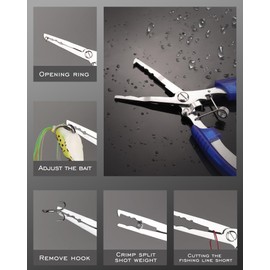 AOFUXTI Fishing Gear Gifts for Men, Fishing Tackle Tool Kits and Accessory Sets, Fish Scales Digital Weight, Split Ring Pliers, Multifunctional Hook Removal Tool, Fishing Line Cutter, Fish Lip Clips