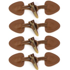 Buttons with Clasp Leather Buttons for Coat Notebook Buttons Buttons Closure Jackets 4 Pairs Button Pullover Wind Jacket Resin Button Coat Button Horn Button Fashion Backpack Button Notebook (Orange)