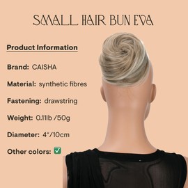 PRETTYSHOP Bun Hairpiece Hairbraid Hairstyle Hepburn-bun Hairtie Drawstring Updos Dark Blonde Mix DC18