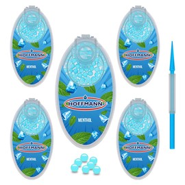 Hoffmann - Premium Aroma Capsules Menthol | DIY Click Filter Balls | Pack of 5 | 500 Balls