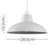 Retro Style Grey Metal Easy Fit Ceiling Pendant Light Shade