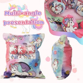 Plush Toys - Removable Throw Pillow Plush with 8 Little Cat Stuffed - Soft Hugging Stuffed Animal - Plush Gifts for Kids Boys Girls (Rainbow Unicron)