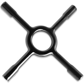 CHEFZOCO Gas Stove Holder Flame Reducer Gas Stove Adapter Gas Stove Reducer Base Gas Stove Cooker Reducer Burner Metal 13cm Black