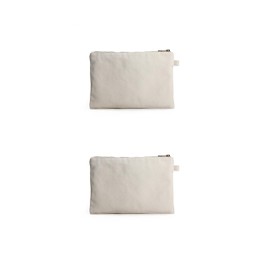 YONBEN Zipper Pouch Storage Bag Simple and Stylish Women's Cosmetic and Travel Bag (Beige-basic-2)