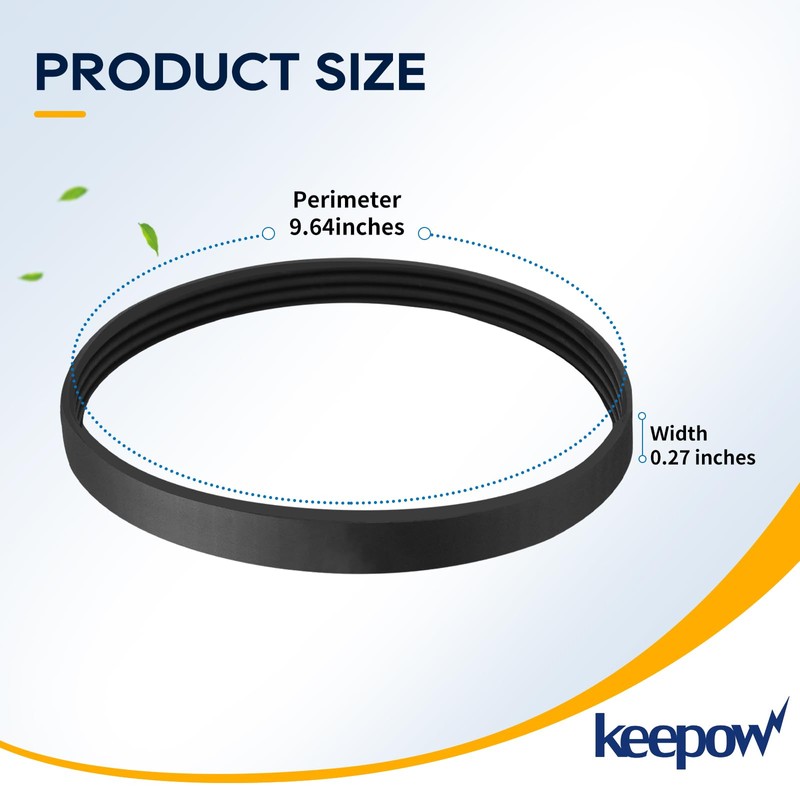 KEEPOW EPH245 Replacement Belts for Bissell MultiClean Pet Vacuum Cleaner