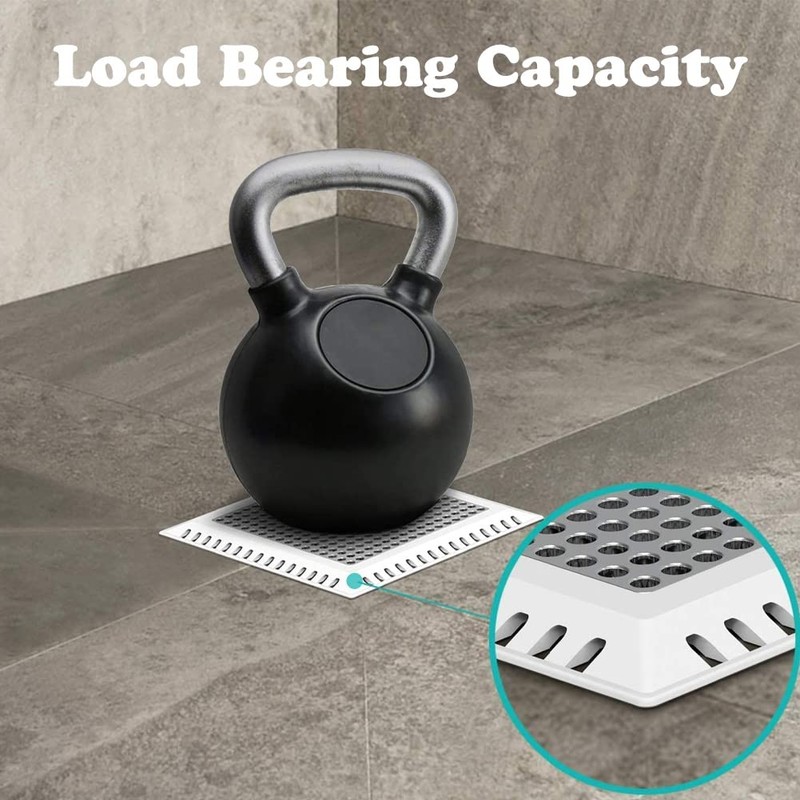 Pack of 2 Square Drain Protectors, Stainless Steel Drain Grid,