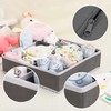 Anayra Drawer Organiser Divider - Foldable Storage Bins for Socks,