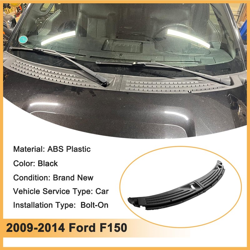 DIBON AUTO Pair Windshield Wiper Cowl Panel Grille for Ford