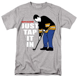 Popfunk Happy Gilmore Just Tap It in Unisex Adult T-Shirt - Medium - Athletic Heather