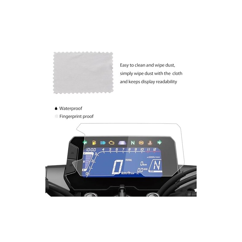 HAONEL Instrument Film Dashboard Screen Protector Replacement for Honda CB300R