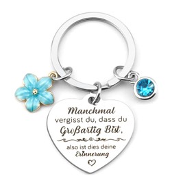 RGHSZ Key ring friend, best friend gifts, friendship gifts, sisters gifts, encouragement gifts, Sometimes you forget that you are great (blue)