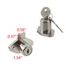 MY MIRONEY 2PCS Silver Drawer Lock with Keys Hardware Furniture