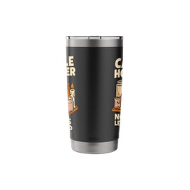 Candle Addict Shirt Cozy Vibes Scent Lover Wax Therapy Flame Stainless Steel Insulated Tumbler