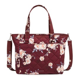 Vera Bradley Performance Twill Multi-strap Shoulder Satchel Purse, Blooms and Branches