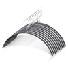 Clothes Hangers - 10 Pack, Black - Solid Premium Steel