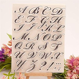 Welcome to Joyful Home 1pc Art Alphabet Rubber Clear Stamp for Card Making Decoration and Scrapbooking