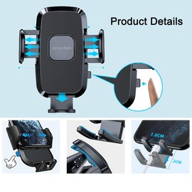 szyuchen Car Cell Phone Holder Mount for Toyota RAV4 Highlander Camry Corolla Tundra 4Runner Venza Sienna Sequoia Prius Avalon CHR Yaris Cross SE XSE LE Hybrid XLE TRD Limited Platinum Accessories