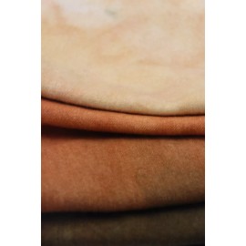 Unbranded Soft Fire dip dye HAND DYED RUG HOOKING WOOL Dyed  over 1/8 yard yellow orange