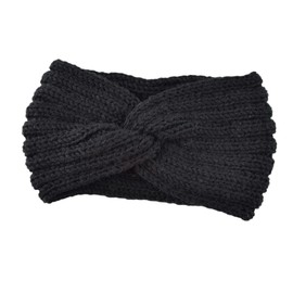 SHOWERORO Knit Wool Headband Set Fashion Headwraps 4 Pack Cross Headband for Warmth