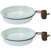 Water Dish & Bird Bath Bracket Double Pack for Metal