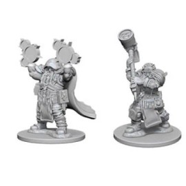Wizkids/NECA Dungeons & Dragons Unpainted Miniatures: Dwarf Male Cleric