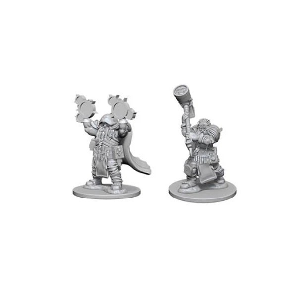 Wizkids/NECA Dungeons & Dragons Unpainted Miniatures: Dwarf Male Cleric