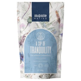 Tranquillity Tea Monte Nativo (300g) - Herbal Blend for Relaxation and as Sleep Tea - Lavender, Chamomile Flowers, Peppermint, Horsetail - Aromatic and 100% Pure and Natural Loose Leaf Infusion