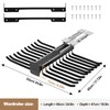 YJINGRUI Pull Out Pants Rack, 20 Arms Double Row Steel