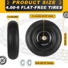 4.00-6 Flat-free Tire and Wheel, 13" Wheelbarrow Wheels and Tires