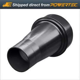 POWERTEC 70147 Tapered Adapter – 4" to 2-1/4" Dust Collection Hose Reducer