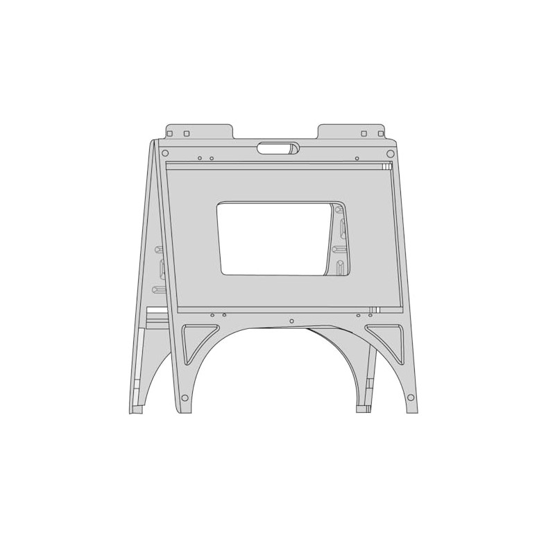 Poly Quick Sign outdoor free standing Sidewalk Sign Stand -