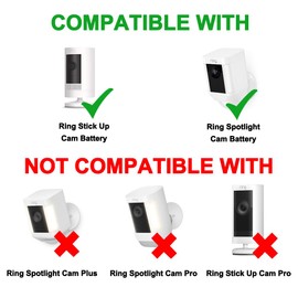 Solar Panel Charging for Ring Spotlight Cam Battery, Stick Up Cam Battery(Not for Ring Pro series cameras), JJMASEE with 13FT Weatherproof Micro USB&DC Connector Cable and 360° Aluminium Mount(3 Pack)
