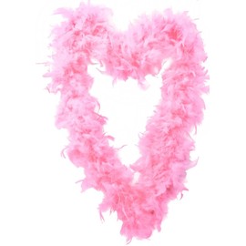 FEATHER GARLAND FOR CHRISTMAS. 180CM / 5.9FT PINK XMAS DECORATIONS. CHRISTMAS TREE TINSEL/PINK FLUFFY TINSEL. PACK OF 1