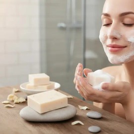 Jabón De Arroz Facial 65g Aclarador Para Rostro Y Cuerpo                                                                                              