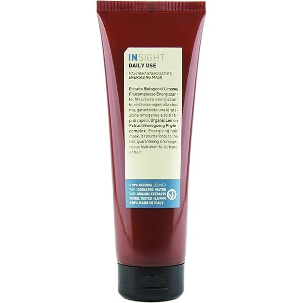 Clean Beauty Daily Use Energizing Mask, Strengthening, Lemon Extract, Vegan,