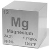 Magnesium 1.5" Metal Density Cube - 99.9% Pure Element for