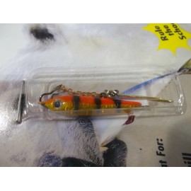 K & E Sitka Smelt Sticks 25 mm size Ice fishing jig Choose your colors!  NIP - AST25-217 gold-org