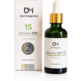 Glicolic DM 15, Suero Facial con Ácido Glicólico, Exfoliante Químico, Hidratación Profunda, 50 ml