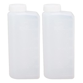 VBESTLIFE 2PCS 600ML 2 Stroke Oil Petrol Fuel Mix Bottle, Professional Oil Mixing Bottle Container for Chainsaw Ironing Machine Marine