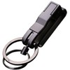 PR-ZB8782 Double Ring Keychain, Keyring, Belt, Loop, Carabiner, Hook, Fashion