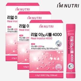 I'm Nutri Real Inositol Myocholine Lactobacillus Derived Natural Folic Acid 135g, 3 Pieces / 아임뉴트리 리얼 이노시톨 미오 콜린 유산균 유래 천연 엽산 135g, 3개