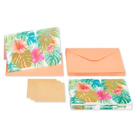 Papyrus Blank Cards with Envelopes, Tropical Flowers (12-Count)