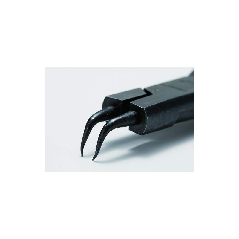 TRUSCO(トラスコ) スナップリングプライヤー 孔用 Φ1.0 曲爪62型 62-1B