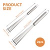 Annlpoy 2 Pieces Ball Whisk with Balls 304 Stainless Steel