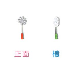 オーラルケア 柄付くるリーナブラシ ミニ 1本 グリーン