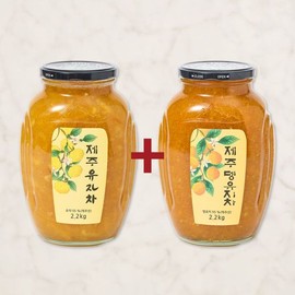 제주 유자차 2.2kg+뎅유지차 2.2kg Jeju Yuja Tea 2.2kg + Dengi Tea 2.2kg